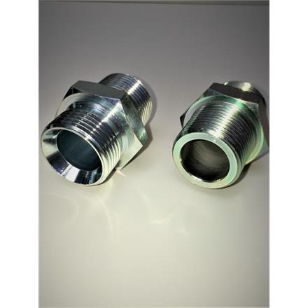 Tubulur double en acier 1" con. / 60°