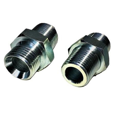 Tubulur double en acier ½" mâle x ½" mâle 60°