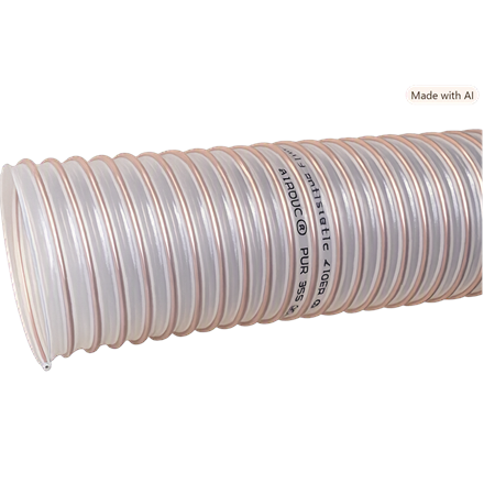 Tuyau antistatique anti-abrasif en PUR ASXHD ø 50 mm DN50 lourde