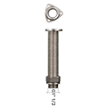 Tuyau ondulé DN40 1½" mâle x bride triangulaire DN40