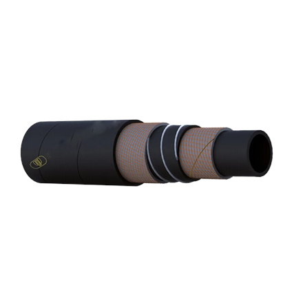 Tuyau pour mazout et d'essence avec spirale 1½", 38 x 51 mm, 16 bar EN12115/TRbF