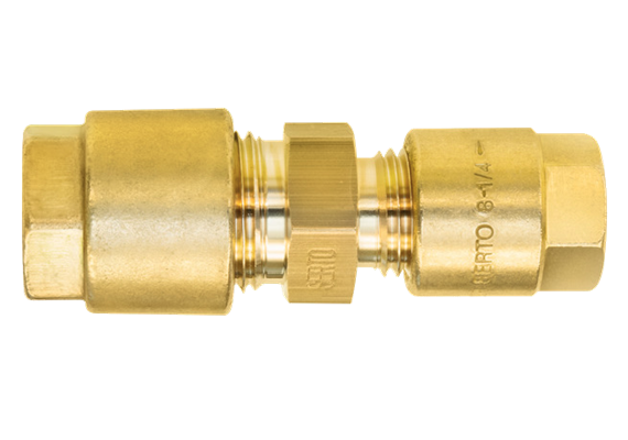 Union double réduite Serto 10-8 en laiton