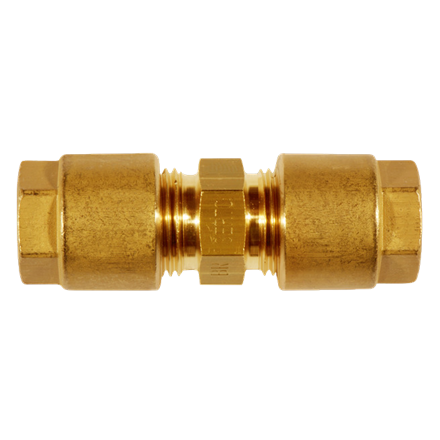 Union double Serto 12 en laiton