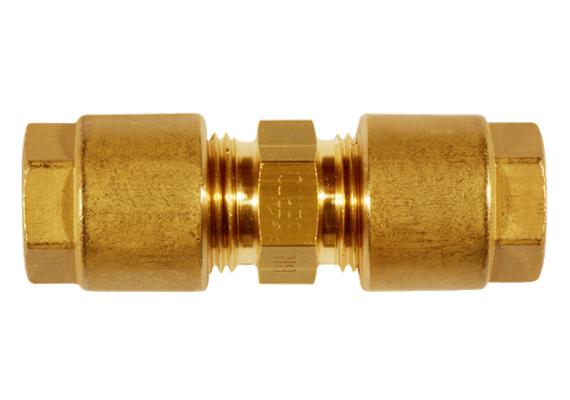 Union double Serto 12 en laiton