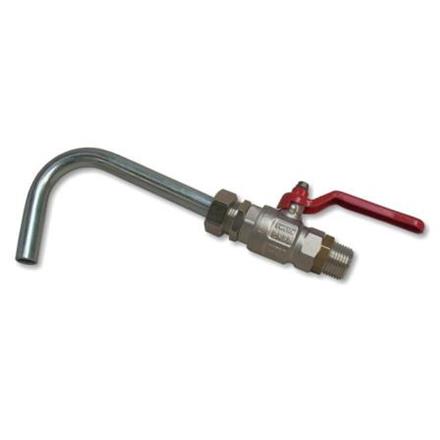 Vanne à boisseau sphérique - avec écoulement ½" ext.