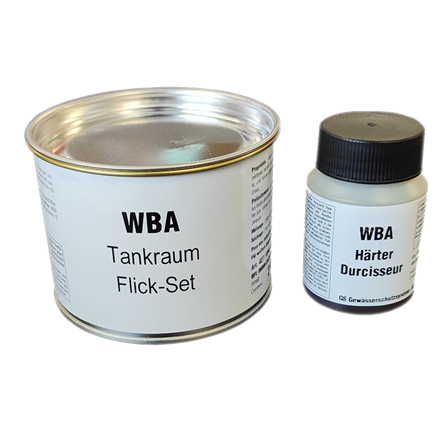WBA Kit de réparation pour local de citerne, comp. A, boîte de 250 gr, B de 100 gr.