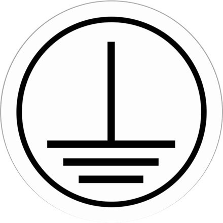 Adesivo per messa a terra, bianco ø 20 mm - UDV 120