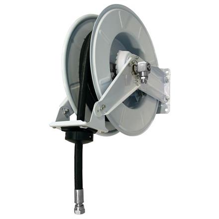 Avvolgitubo aperto - con 10 m di tubo DN12 in EPDM - con asse in acciaio inox
