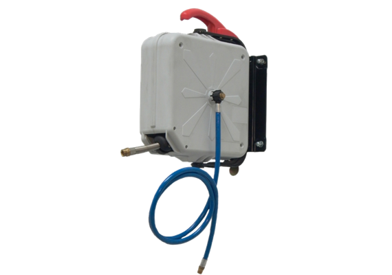 Avvolgitubo chiuso con 11 m di tubo PUR 8 x 12 - per aria compressa