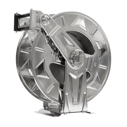 Avvolgitubo inox HR3503 HAI con 30 m di tubo DN19 SBR ¾" 60° femmina