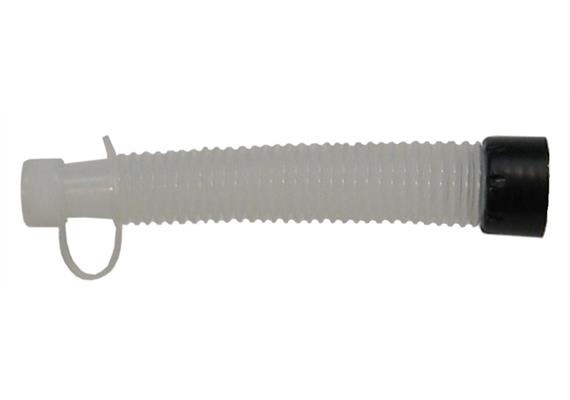 Beccuccio flessibile svitabile per tipo J-PE 1000 / 2000 e imbuto tipo F-HDPE 200