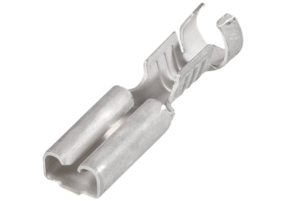 Capocorda a clip 2.8 x 0.8 mm, ottone stagnato Hectronic