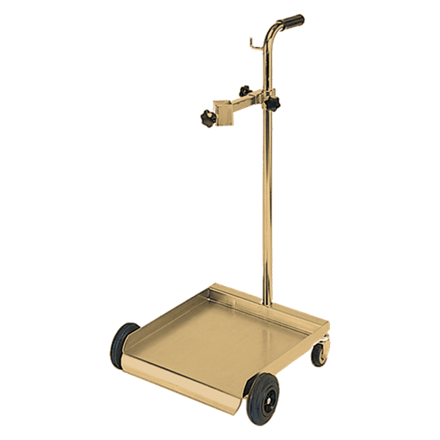 Carrello a 4 ruote per contenitori da 25 - 60 l, supporto pompa regolabile