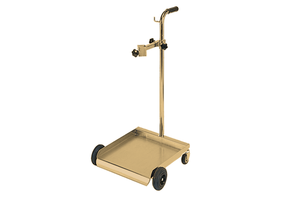Carrello a 4 ruote per contenitori da 25 - 60 l, supporto pompa regolabile