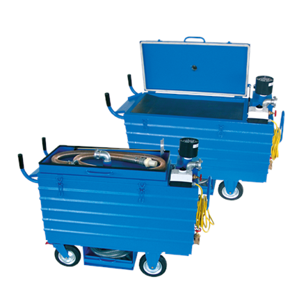 Carrello di aspirazione ad aria compressa AW300 DL