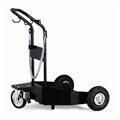 Carrello per fusti da 200 kg con 2 ruote ad aria e una girevole e frenante piena