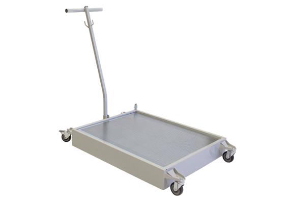 Carrello per la raccolta di oli usati