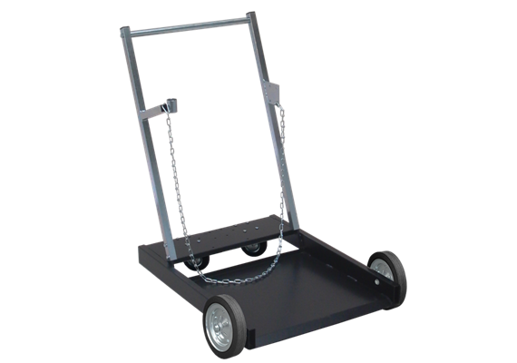 Carrello Premium a 4 ruote per fusti di olio / grasso da 200 chili