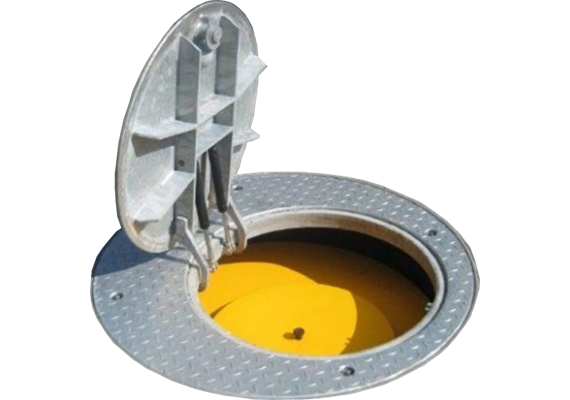 Chiusino Griteba cap®100-N-2-T-A in acciaio zincato a caldo senza anello di montaggio