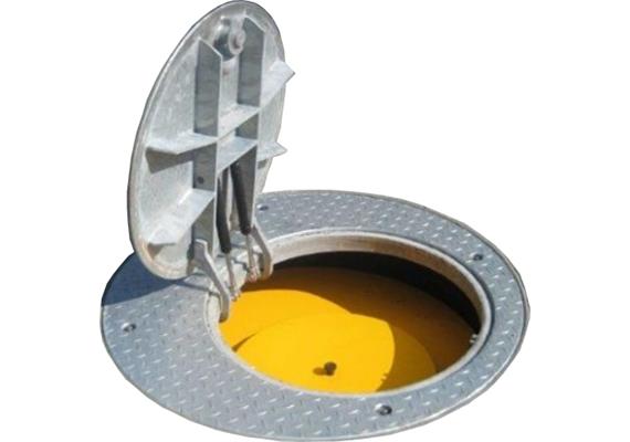 Chiusino Griteba cap®100-N-2-T in acciaio zincato a caldo con anello di montaggio