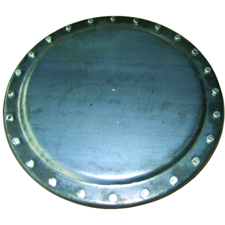 Coperchio passo d'uomo Ø 500 con 16 viti e anello filettato Coperchio passo d'uomo Ø 500 con 16 viti e anello filettato