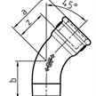 Curva 45° GF Fittings N° 40 zincato 2" | Bild 2