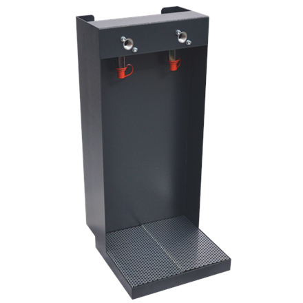 Dispenser doppio a caduta (standard RAL7016), senza rubinetti
