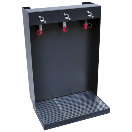 Dispenser triplo a caduta (standard RAL7016), senza rubinetti