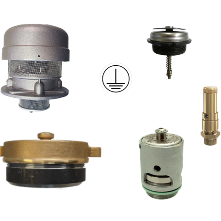 Diversi accessori per cisterne da cantiere