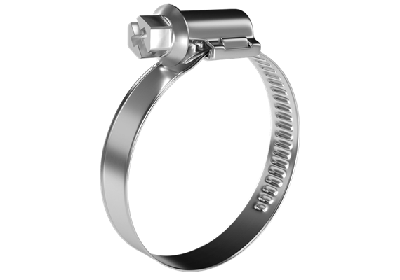 Fascetta per tubi acciaio inox V4A 100-120 mm