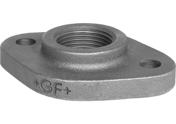 Flangia ovale filettata GF Fittings N° 326 zincato 1½" | Bild 1