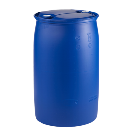 Fusto da trasporto PE-HD 220 lt UN con 1x TriSure S56x4 e 1x Mauser S70x6