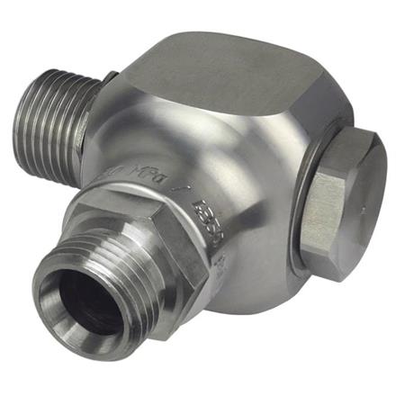 Giunto girevole in acciaio inox per avvolgitubo - R1/2" maschio - max. 300 bar