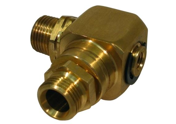 Giunto girevole per avvolgitubo DN12, raccordo ½" 60° maschio, max. 60 bar