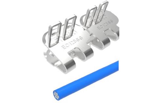 Giunzione a cerniera EasyClip EC125S - 250 mm, 8 fasce, 4 asticelle e 10 rondelle ECP62NCS