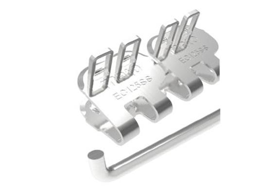 Giunzione a cerniera EasyClip EC125SS - 1000mm, 8 fasce,4 asticelle e 10 rondelle ECP125SS