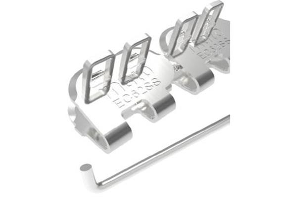 Giunzione a cerniera EasyClip EC62SS - 750 mm, 8 fasce, 4 asticelle e 10 rondelle ECP62SS