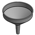 Imbuto in alluminio ø 400 mm