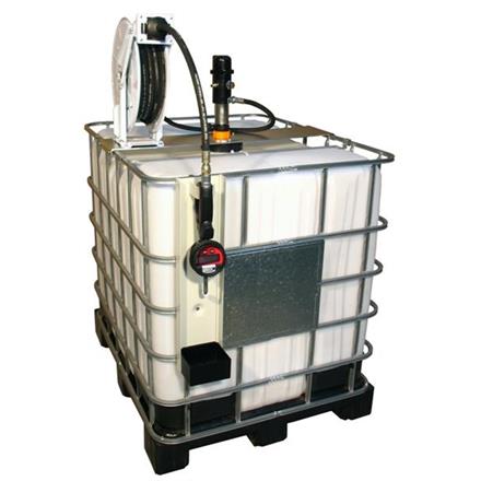 Lube-Station IBC-1000-R con avvolgitubo 10 m e DIGIMET E35