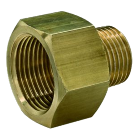 Manicotto ridotto 3/4“ femmina - 3/8” maschio in ottone