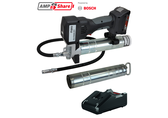 MATO AccuGreaser 18V Premium-S-LS con batteria 2.0Ah e caricatore AMPShare