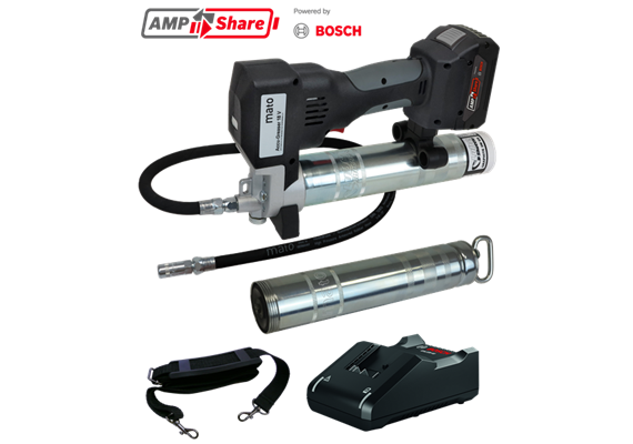 MATO AccuGreaser 18V Professional-S-LS con batteria 4.0Ah e caricatore AMPShare
