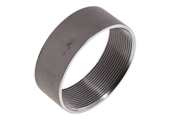 Mezzo manicotto a saldare, nero 3"