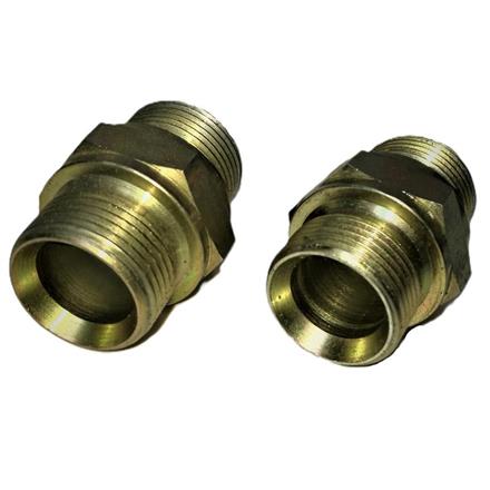 Nipplo doppio acciaio 3/4" 60° maschio