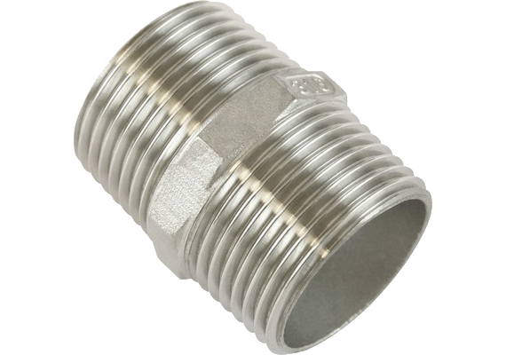 Nipplo doppio cromato 3/8" maschio