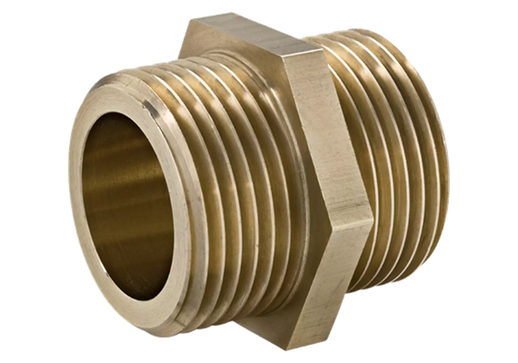 Nipplo doppio ottone 1/2" maschio