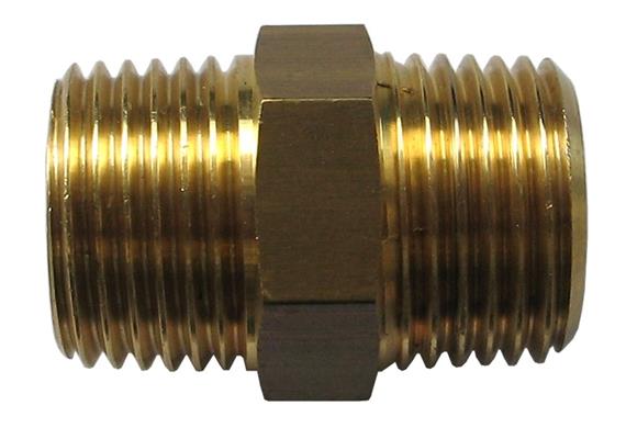 Nipplo doppio ottone 1/4" maschio