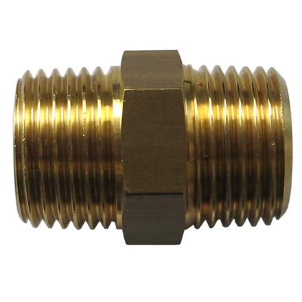 Nipplo doppio ottone 3/4" maschio x 3/4" 60° maschio