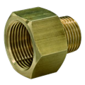 Nipplo ridotto ottone 3/8” maschio x 3/4“ femmina