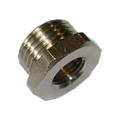 Nipplo ridotto ottone nicchelato 1/2" maschio x 1/4" femmina
